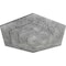 Ekena Millwork Woodruff Ceiling Medallion, Hand-Painted Ultra Pure White Crackle, 23 1/4"OD x 7/8"P CM23WFUWC - alternate 3